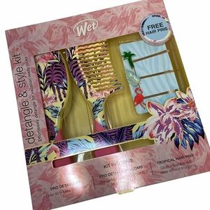Wet brush pro: detangle and style kit brush an comb with 3 pins